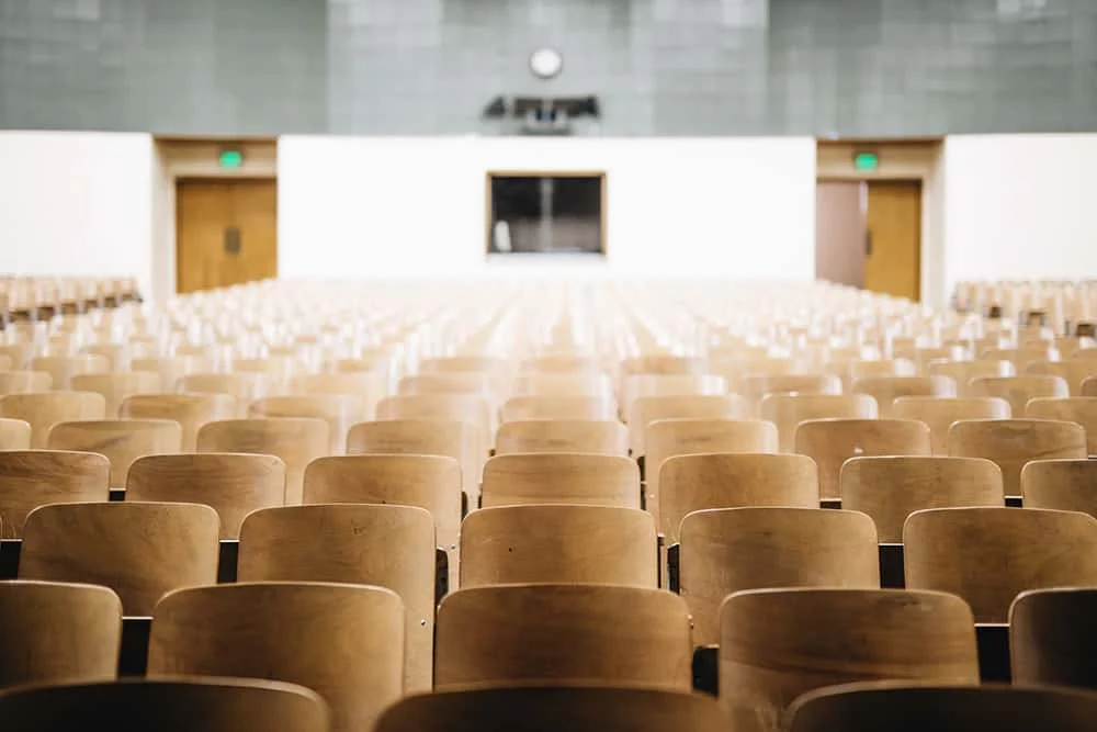 An empty auditorium